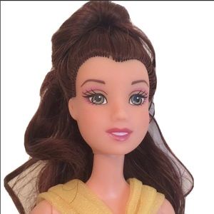 Disney Belle Beauty & Beast 11.5” Fashion Doll Original Dress Brunette Green Eye
